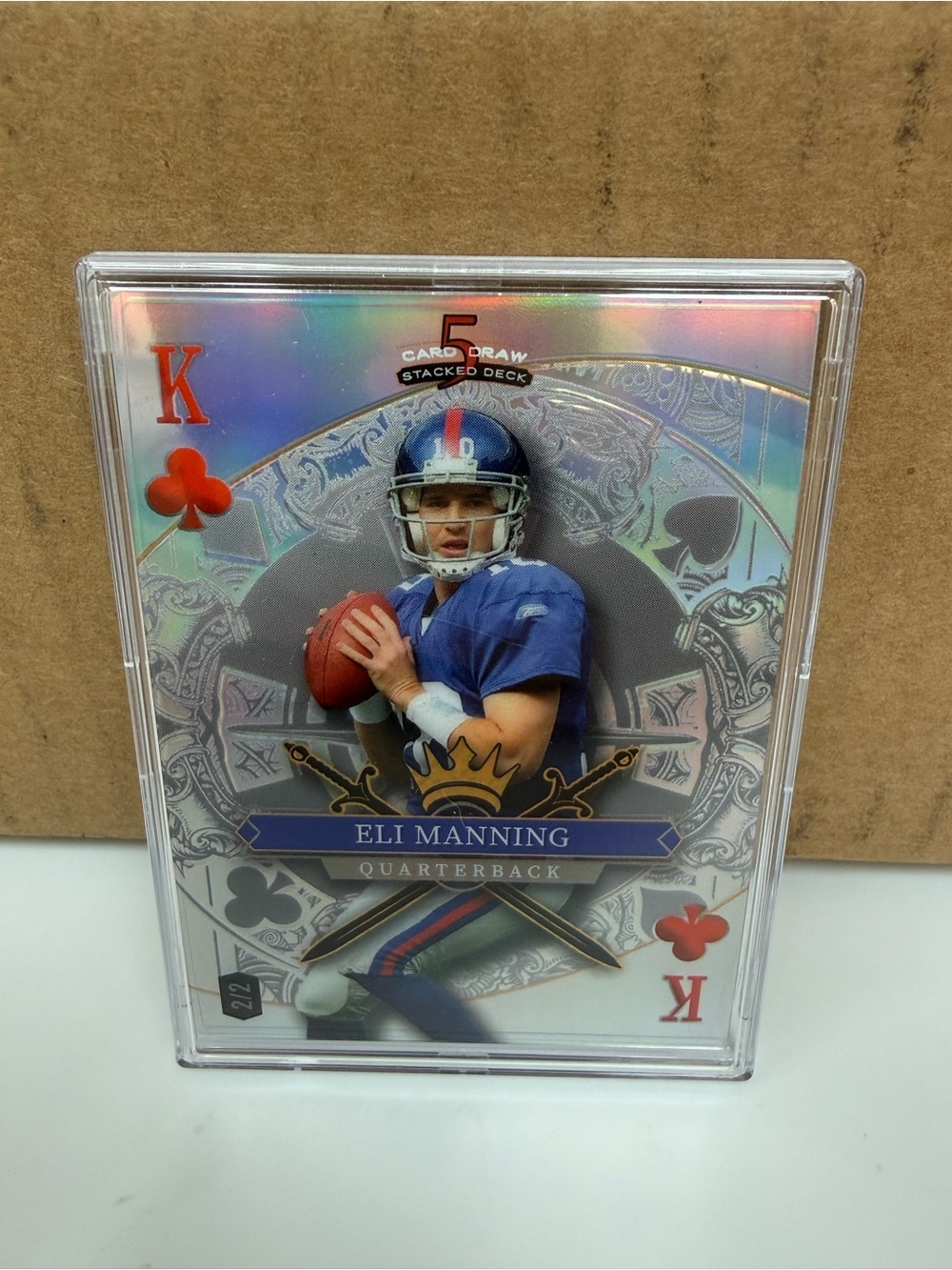 Eli Manning 2/6 2026 Wild Card 5 Card Draw - King Of Clubs